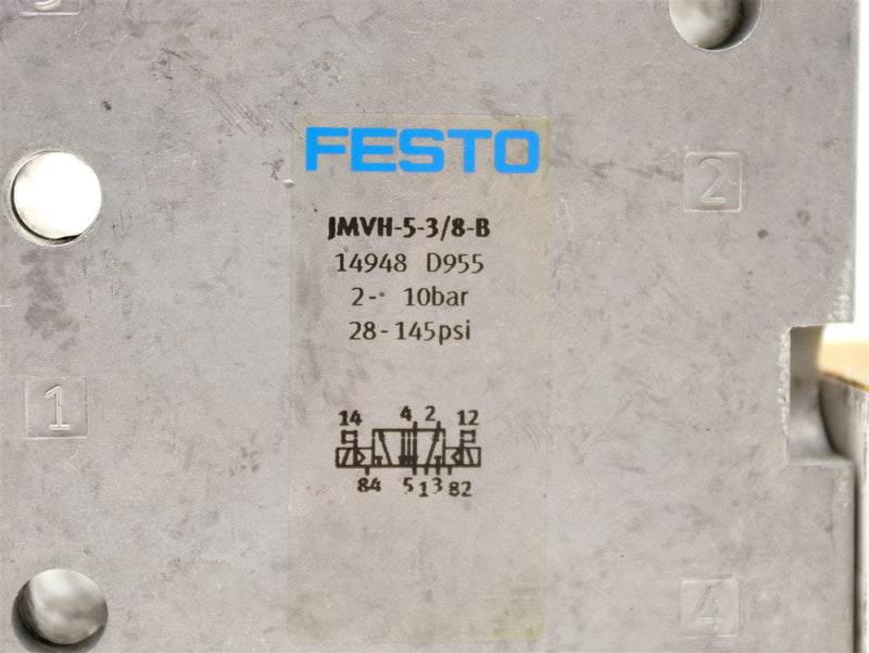 Festo Solenoid Valve JMVH-5-3/8-B 14948 *New Open Box*
