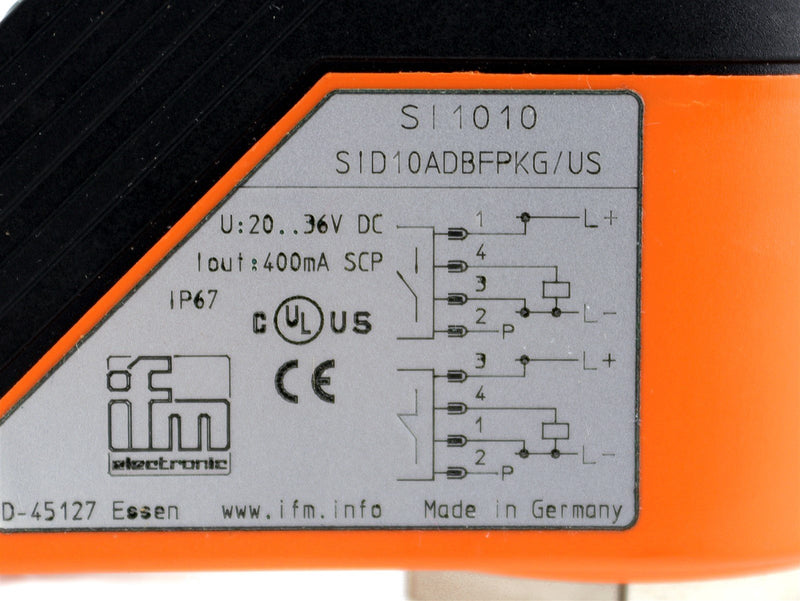 IFM Efector300 Flow Monitor Sensor SID10ADBFPKG/US-100-IPF SI1010 *New Open Box*
