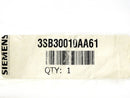 Siemens Push Button Actuator White 3SB30010AA61 *New Open Bag*