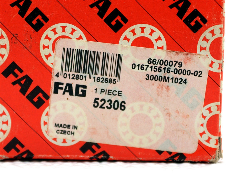 FAG Thrust Ball Bearings 52306 *New Open Box*