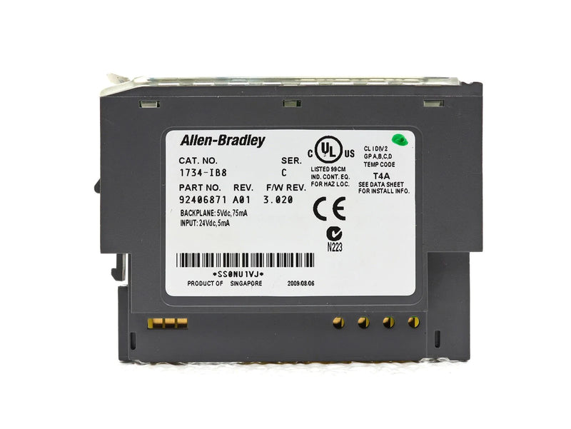 Allen Bradley Digital Input I/O Module 1734-IB8 Ser. C