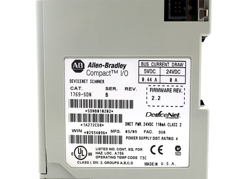 Allen Bradley Compact I/O DeviceNet Scanner 1769-SDN Ser. B