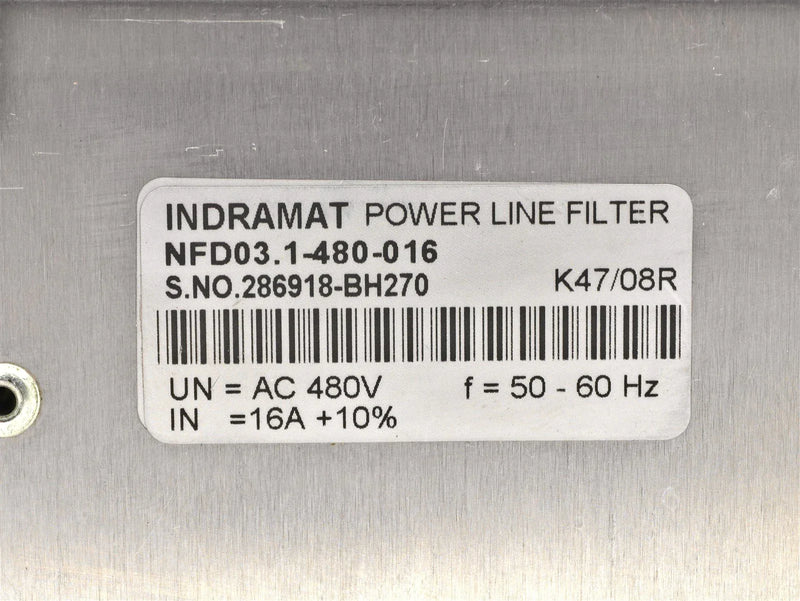 Rexroth Indramat Power Line Filter NFD03.1-480-016
