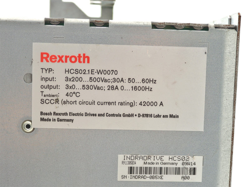 Rexroth IndraDrive C HCS02.1E-W0070-A-03-NNNN